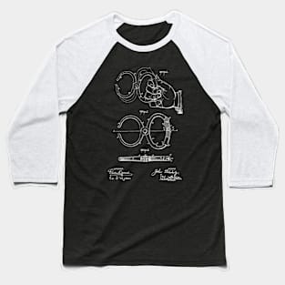 Police Nippers Vintage Patent Hand Drawing Baseball T-Shirt